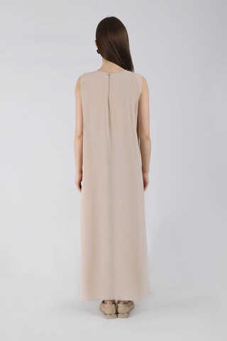 Zero Sleeve Underwear Dress Stone - 3