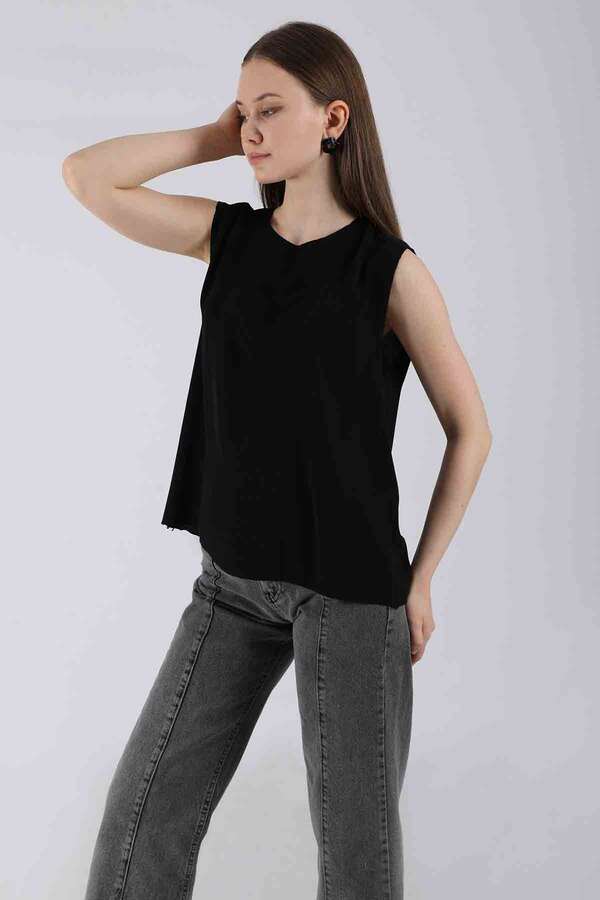 Zero Sleeve Short Underwear Black