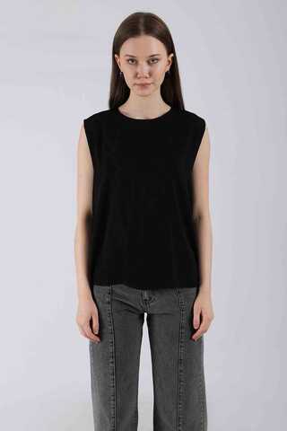 Zero Sleeve Short Underwear Black - 2