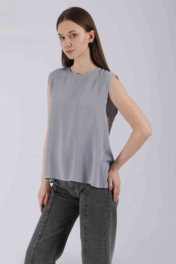 Zero Sleeve Short Underwear Grey