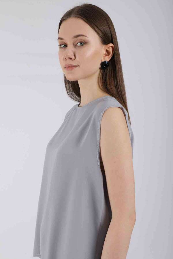 Zero Sleeve Short Underwear Grey - 4