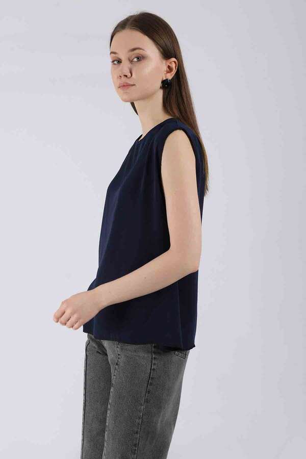 Zero Sleeve Short Underwear Navy Blue - 2