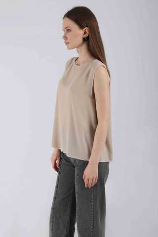 Zero Sleeve Short Underwear Stone - 2