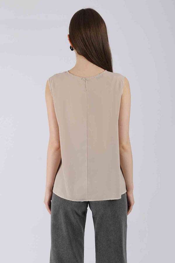 Zero Sleeve Short Underwear Stone - 4