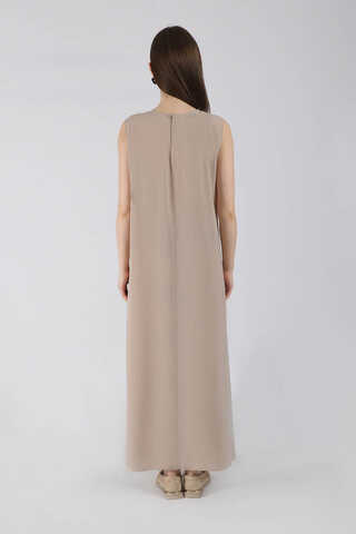 Zero Sleeve Underwear Dress Dark Mink - 3