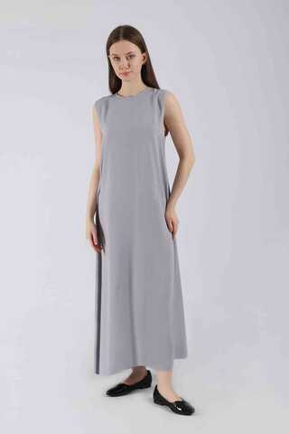 Zero Sleeve Underwear Dress Gray - 2