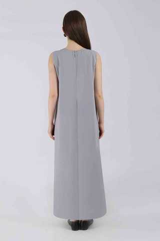 Zero Sleeve Underwear Dress Gray - 3