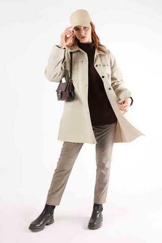 Zımbalı Kot Gömlek Taş - 2