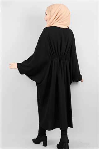 Zippered Belted Black Tunic - 3