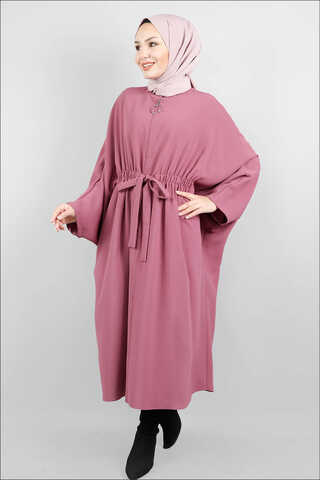 Zippered Belted Dried Rose Tunic - 2