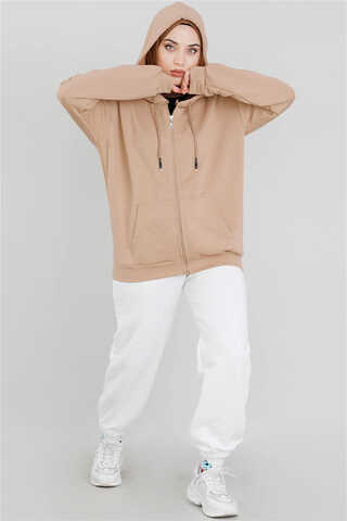 Zippered Sweat Mink - 1