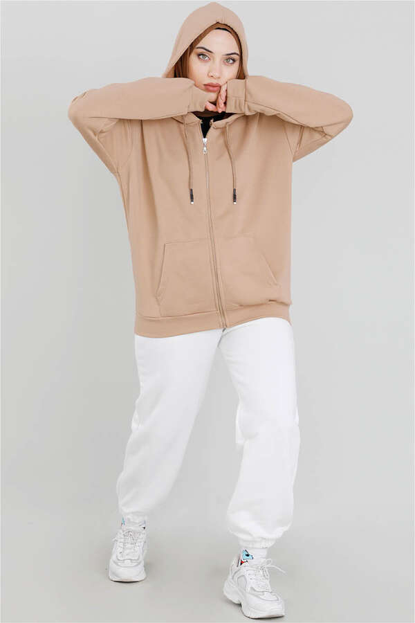 Zippered Sweat Mink - 1