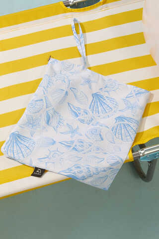 Zippered Vest Modest Swimwear Baby Blue - 4